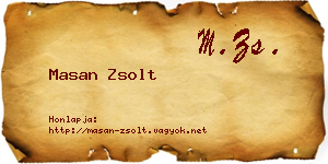 Masan Zsolt névjegykártya